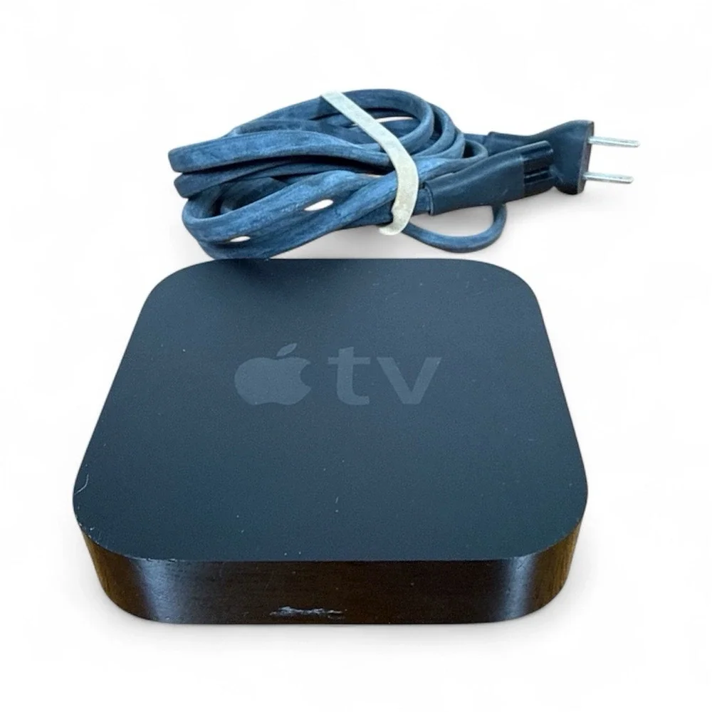 Apple TV 3rd Gen A1469 Black Streaming Player Console w/ Power Cord NO REMOTE